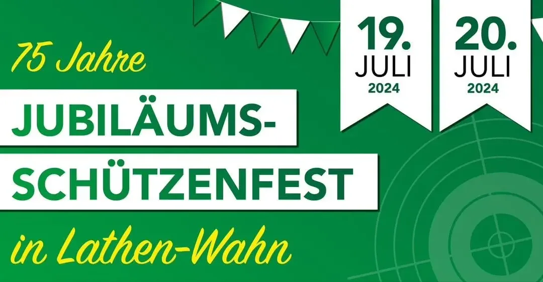 75 Jahre Jubiläums-Schützenfest in Lathen-Wahn – Programm verfügbar!